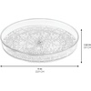 image:imageiDesign The Rain Collection Lazy Susan Turntable Organizer 9 x 9 x 15 Clear  Clear 15 HeightPack of 2