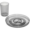 image:imageiDesign The Sarah Tanno Collection 11 Lazy Susan Spinning Cosmetic Organizer with Removable Cup Made of Recycled Plastic SmokeBlack11