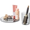 image:imageiDesign The Sarah Tanno Collection 11 Lazy Susan Spinning Cosmetic Organizer with Removable Cup Made of Recycled Plastic SmokeBlack11