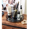 image:imageiDesign The Sarah Tanno Collection 11 Lazy Susan Spinning Cosmetic Organizer with Removable Cup Made of Recycled Plastic SmokeBlack11