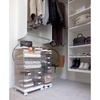 image:imageiDesign The Sarah Tanno Collection 5Drawer Stacking Cosmetic Organizer Cart ClearClearWhite