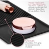 image:imageiDesign The Sarah Tanno Collection HeatResistant Silicone Mat for Cosmetic Drawer Organizers BlackSmall