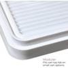 image:imageiDesign The Sarah Tanno Collection HeatResistant Silicone Mat for Cosmetic Drawer Organizers WhiteMedium Pack of 2