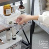 image:imageiDesign The Sarah Tanno Collection Medium Stacking Cosmetic Drawer Organizer with Lid and Divider ClearWhiteMedium