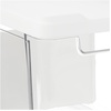 image:imageiDesign The Sarah Tanno Collection Medium Stacking Cosmetic Drawer Organizer with Lid and Divider ClearWhiteMedium