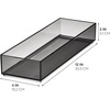 image:imageiDesign The Sarah Tanno Collection Plastic Cosmetic Drawer Organizer Made of Recycled Plastic 4 x 12 x 2 SmokeBlack