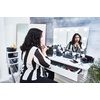 image:imageiDesign The Sarah Tanno Collection Plastic Cosmetic Organizer Station Made of Recycled Plastic SmokeBlack 12 x 8 x 312 x 8 x 3