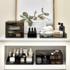 image:imageiDesign The Sarah Tanno Collection Plastic Cosmetic Organizer Station Made of Recycled Plastic SmokeBlack 12 x 8 x 312 x 8 x 3