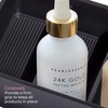 image:imageiDesign The Sarah Tanno Collection Silicone Makeup Palette Holder and Cosmetic Organizer Black4 Section