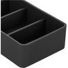 image:imageiDesign The Sarah Tanno Collection Silicone Makeup Palette Holder and Cosmetic Organizer Black4 Section