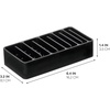 image:imageiDesign The Sarah Tanno Collection Silicone Makeup Palette Holder and Cosmetic Organizer BlackBrush Organizer