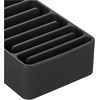 image:imageiDesign The Sarah Tanno Collection Silicone Makeup Palette Holder and Cosmetic Organizer BlackBrush Organizer