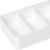 image:imageiDesign The Sarah Tanno Collection Silicone Makeup Palette Holder and Cosmetic Organizer White4 Section