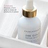 image:imageiDesign The Sarah Tanno Collection Silicone Makeup Palette Holder and Cosmetic Organizer White4 Section