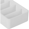 image:imageiDesign The Sarah Tanno Collection Silicone Makeup Palette Holder and Cosmetic Organizer White5 Section
