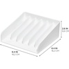 image:imageiDesign The Sarah Tanno Collection Silicone Makeup Palette Holder and Cosmetic Organizer WhiteOpen End