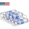 image:imageiDesign Water Bottle Organizer for Fridge Set of 4 Clear  Made in USAPack of 1