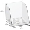 image:imageiDesign Water Bottle Organizer for Fridge Set of 4 Clear  Made in USAPack of 1 Tall