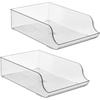 image:imageiDesign Water Bottle Organizer for Fridge Set of 4 Clear  Made in USAPack of 2