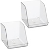image:imageiDesign Water Bottle Organizer for Fridge Set of 4 Clear  Made in USAPack of 2 Tall