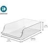 image:imageiDesign Water Bottle Organizer for Fridge Set of 4 Clear  Made in USAPack of 4
