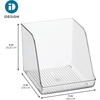image:imageiDesign Water Bottle Organizer for Fridge Set of 4 Clear  Made in USAPack of 4 Tall