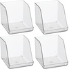 image:imageiDesign Water Bottle Organizer for Fridge Set of 4 Clear  Made in USAPack of 4 Tall
