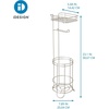 image:imageiDesign Weston Toilet Paper Holder Stand with Shelf Matte BlackSatin