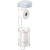 image:imageiDesign Weston Toilet Paper Holder Stand with Shelf Matte BlackSatin