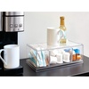 image:imageiDesign XL Tea Bag Organizer Clear 4Section  For Counter Storage Drawer for CabinetPack of 1