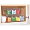 image:imageiDesign XL Tea Bag Organizer Clear 4Section  For Counter Storage Drawer for CabinetPack of 1