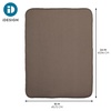 image:imageiDesign iDry Absorbent Kitchen Countertop Dish Drying Mat  18 x 9 Mini PewterIvoryMochaIvory