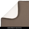 image:imageiDesign iDry Absorbent Kitchen Countertop Dish Drying Mat  18 x 9 Mini PewterIvoryMochaIvory