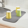 image:imageiDesign iDry Absorbent Kitchen Countertop Dish Drying Mat  18 x 9 Mini PewterIvoryPewterIvory