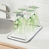 image:imageiDesign iDry Absorbent Kitchen Countertop Dish Drying Mat  18 x 9 Mini PewterIvoryPewterIvory