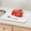 image:imageiDesign iDry Absorbent Kitchen Countertop Dish Drying Mat  18 x 9 Mini PewterIvoryWheat