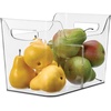 image:imageInterDesign iDesign Divided Fridge Organizer Bin with Handles Clear  Refrigerator or Freezer BinPack of 1