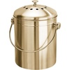 image:imageInterdesign 32650 Kitchen Compost Bin 13 Gallon CapacitySoft Brass