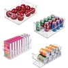 image:imageiDesign 50 Recycled Plastic Refrigerator Set Made in The USA  Versatile Design Ideal for Freezer Pantry and Cabinet Organization Two 5 x 5 x 14 and Two 10 x 5 x 14 Bins Clear145 x 15 x 10