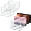 image:imageiDesign 7Section Makeup Palette Organizer and Storage  Set of 2  ClearMatte WhitePallet Organizer 2 pk
