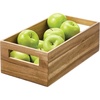 image:imageiDesign Acacia Wood Pantry Storage Bin with Handles  Natural15 x 8 x 5