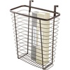 image:imageiDesign Axis Steel Over the Cabinet Storage Basket Organizer for Kitchen Pantry Bathroom Office Dorm Room 71 x 122 x 142 ChromeBronze
