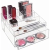 image:imageiDesign Clarity BPAFree Plastic Organizer Drawer with Divided Tray 697 x 65 x 394 ClearCosmetic Organizer with Drawer