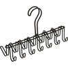 image:imageiDesign Classico Closet Organizer Rack for Ties Belts  14 Hooks SatinMatte Black