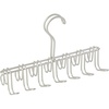 image:imageiDesign Classico Closet Organizer Rack for Ties Belts  14 Hooks SatinSatin Silver