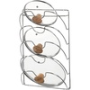 image:imageiDesign Classico Metal Over the Cabinet Kitchen Bakeware Organizer Basket for Cutting Boards Baking Sheets Pans 1373 x 518 x 142  ChromeLid Rack