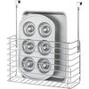 image:imageiDesign Classico Metal Over the Cabinet Kitchen Bakeware Organizer Basket for Cutting Boards Baking Sheets Pans 1373 x 518 x 142  ChromeOvertheDoor Organizer