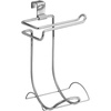 image:imageiDesign Classico Steel Toilet Paper Holder for Bathroom Storage Over the Tank Toilet Tissue Organizer ChromeChrome