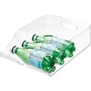 image:imageiDesign Crisp Plastic Refrigerator and Pantry Soda Bin Modular Stacking Food Storage Box for Pop Sparkling Water Beer Canned Goods BPA Free 1403 x 104 x 375 Clear356 cm x 264 cm x 95 cm