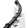 image:imageiDesign Curved Metal Shower Curtain Rod Adjustable Customizable Curtain Rod for Bathtub Stall Closet Doorway 4172 Inches Matte Black79077Matte Black